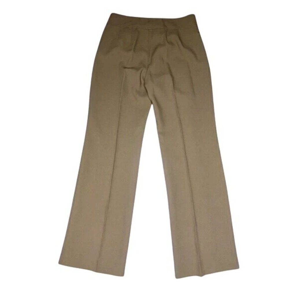 Anne Klein Womens Nutmeg Crinklette Straight Leg Pants Size 2P - Picture 14 of 15
